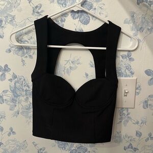 Zara  black crop top